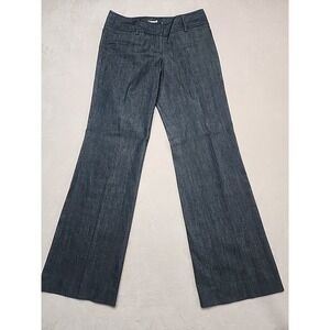 Harold's Dress Black Denim Wide Leg Pants Women's Size 6 33" Inseam